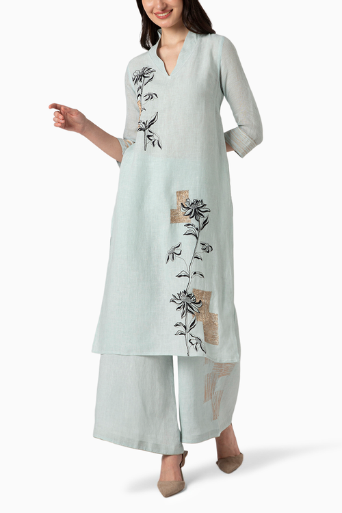 Beaten Metal Ice Kurta and Pant