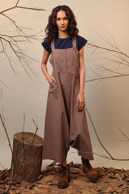 Beige Dungarees
