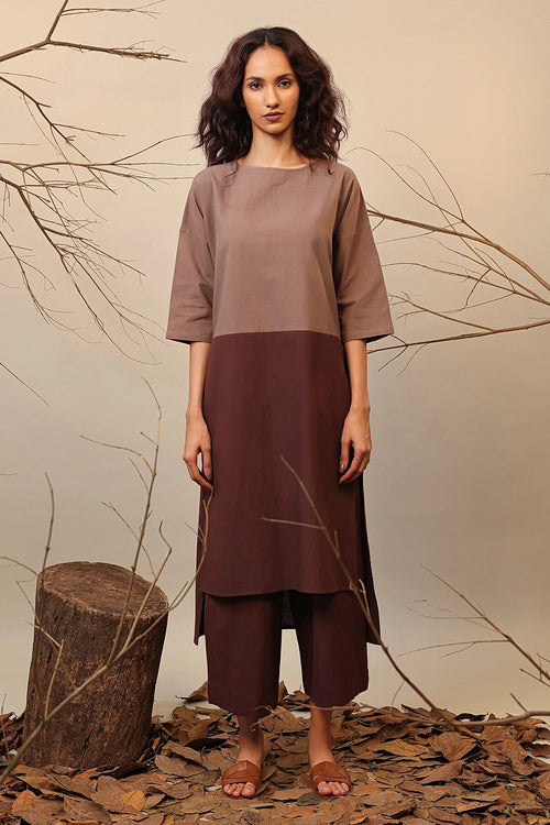 Beige & Brown Dual Ruka Set
