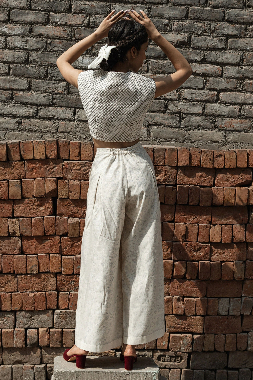 Moonflower Quilted Blouse and Belle 4 Pleated Pants