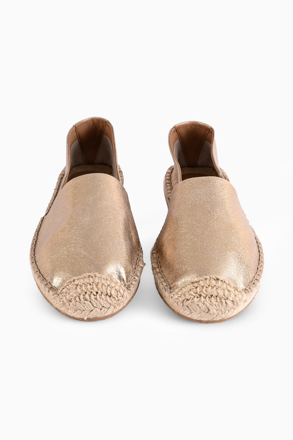 Beri Gold Slip-On Espadrilles