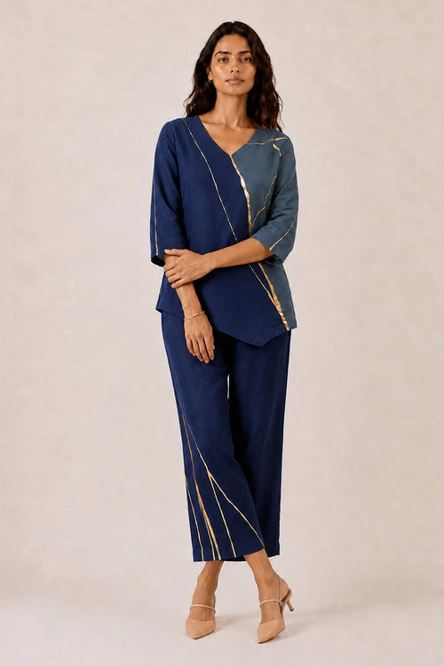 Nile Navy Between Shores Celine Co-ord Set