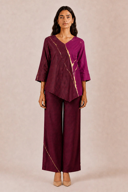 Raspberry Plum Between Shores Celine Co-ord Set