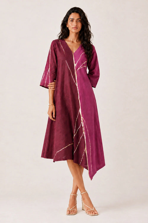 Raspberry Plum Between Shores Celine Dress