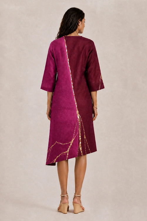 Raspberry Plum Between Shores Celine Dress