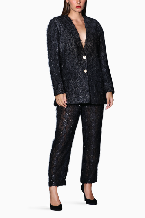 Black Blazer Set