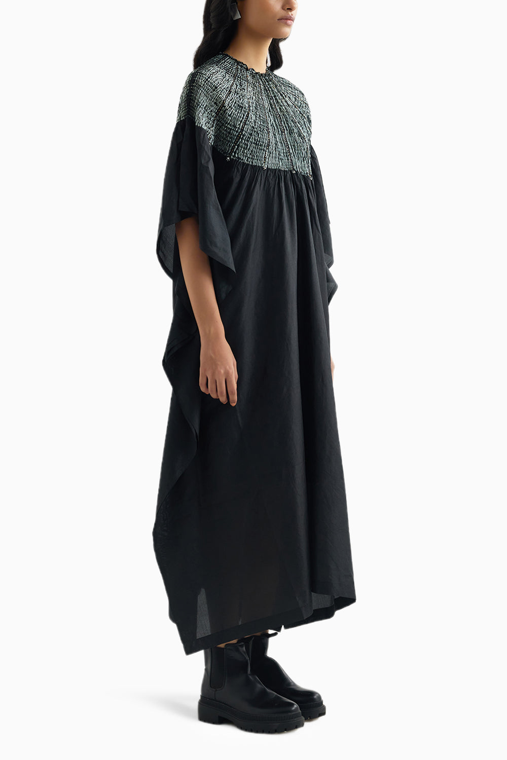 Native Metal Black Kaftan