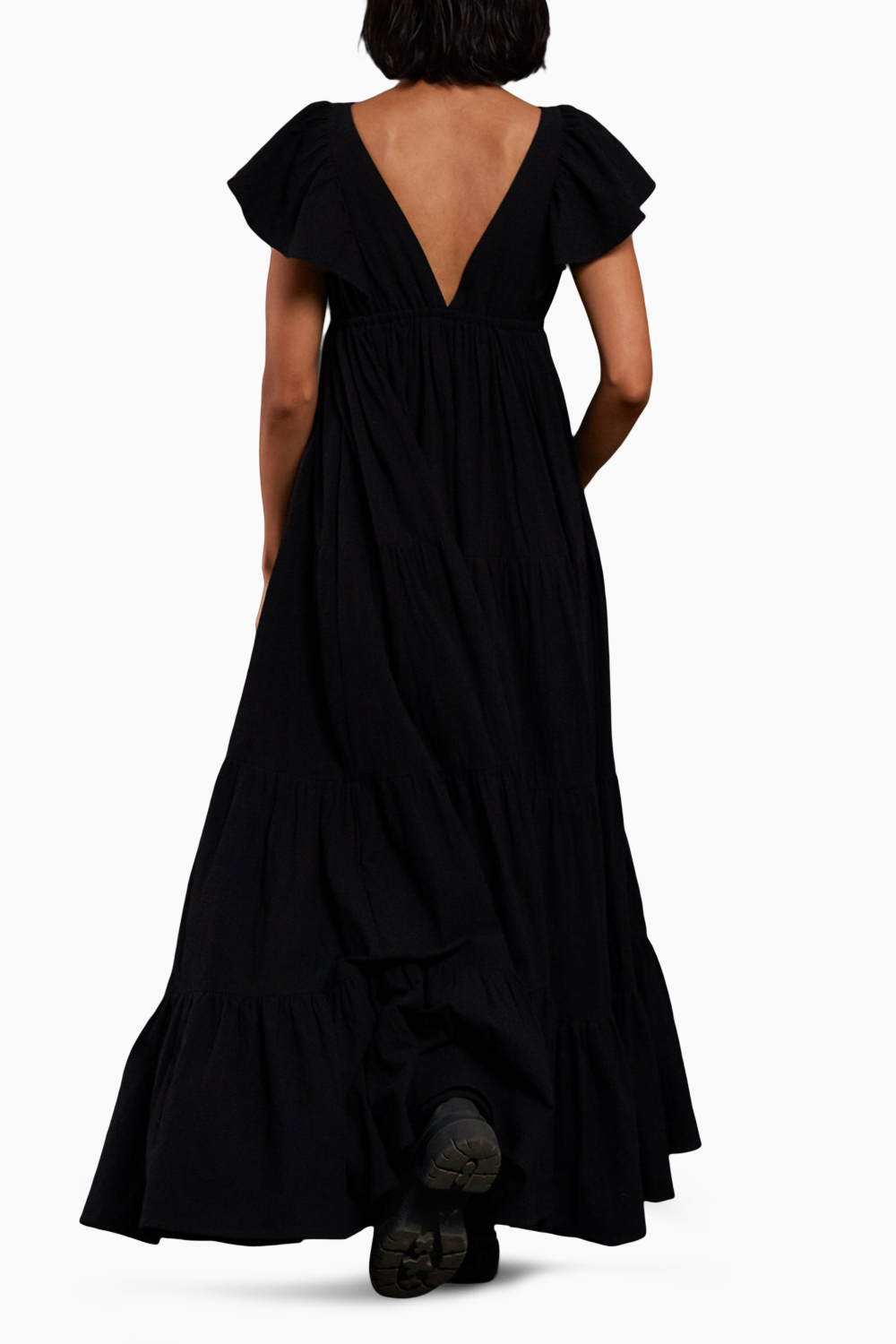 Black Tiered Gown