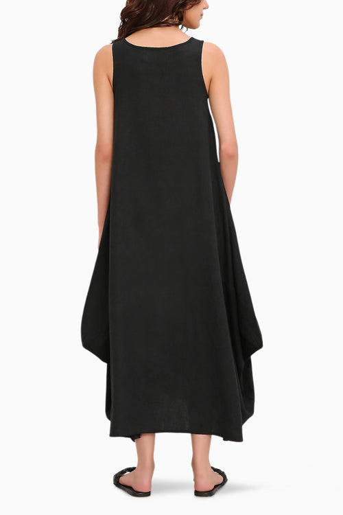 Black Vari Cotton Dress