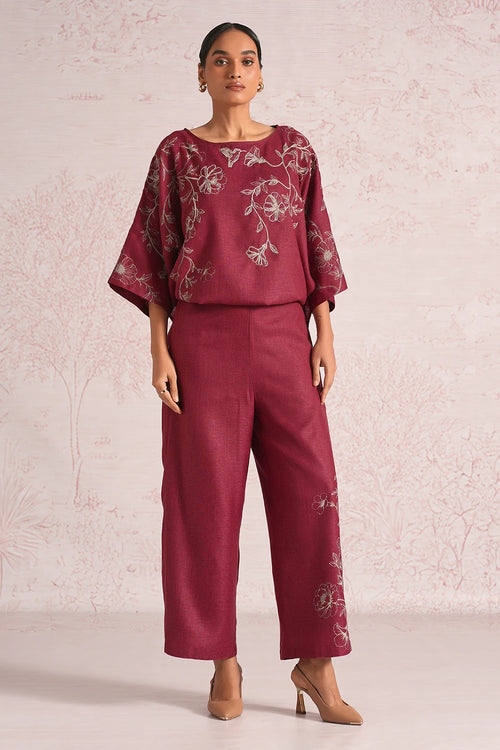 Bloomscape Sasha Merlot Co-ord Set