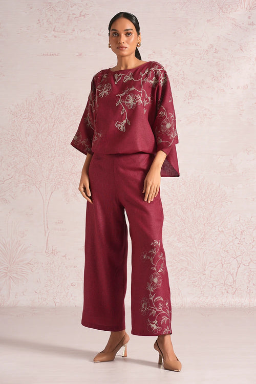 Bloomscape Sasha Merlot Co-ord Set