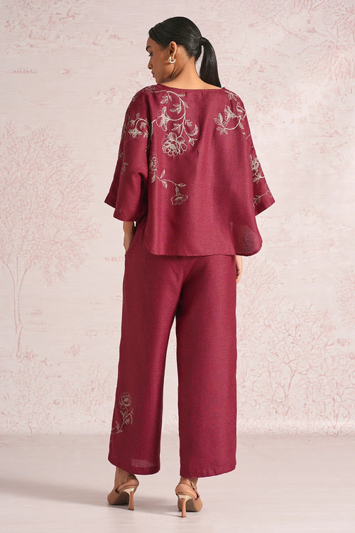 Bloomscape Sasha Merlot Co-ord Set