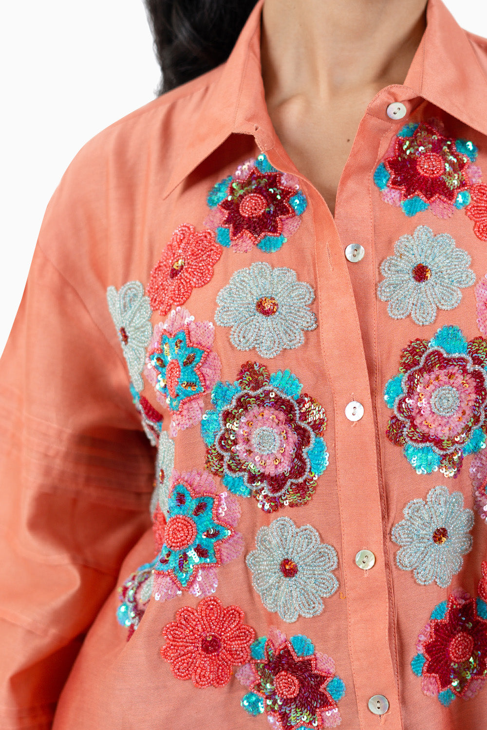 Peach Bloom Shirt