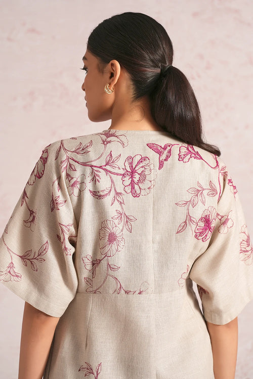 Bloomscape Natural Cinch Dress