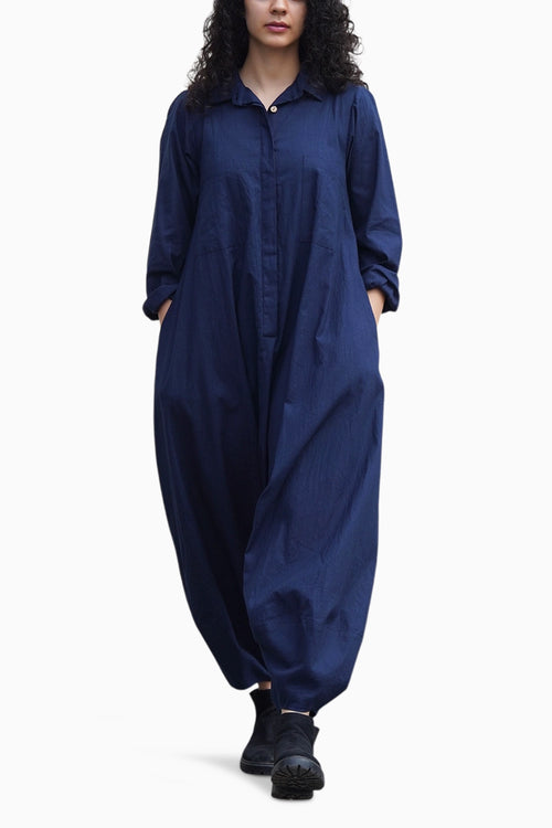 Blue Collar Sleeve Suga Jumpsuit
