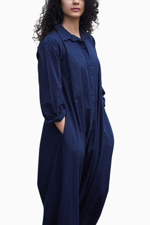 Blue Collar Sleeve Suga Jumpsuit