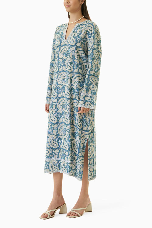 Blue Kashmir Dress