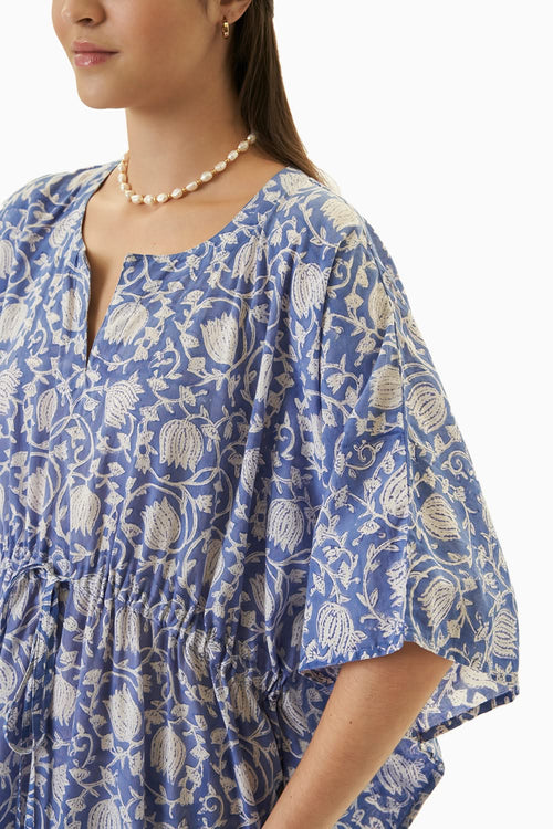 Blue Kochi Long Kaftan