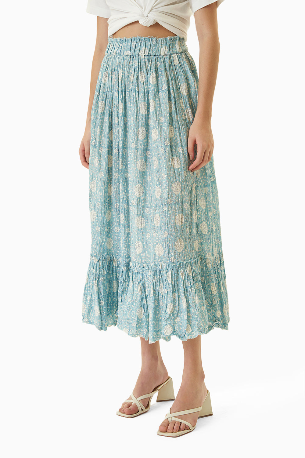 Blue Mysore Skirt