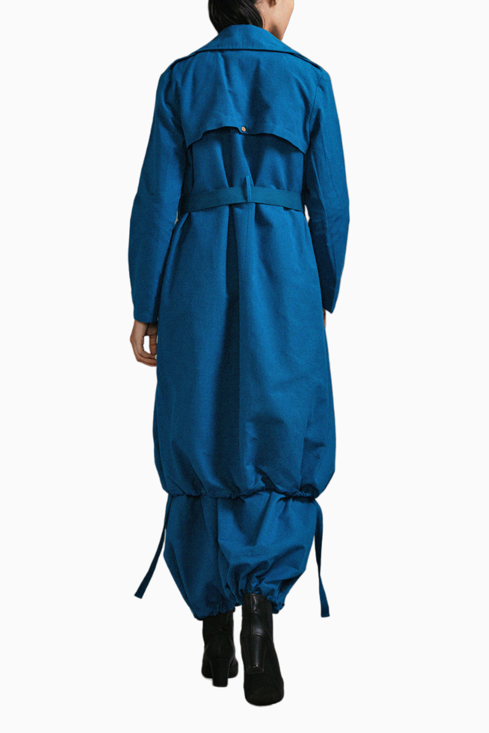 Blue Safari Cargo Trench Set