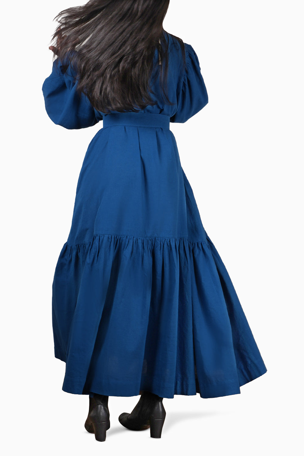 Blue Shirt Kaavya Dress