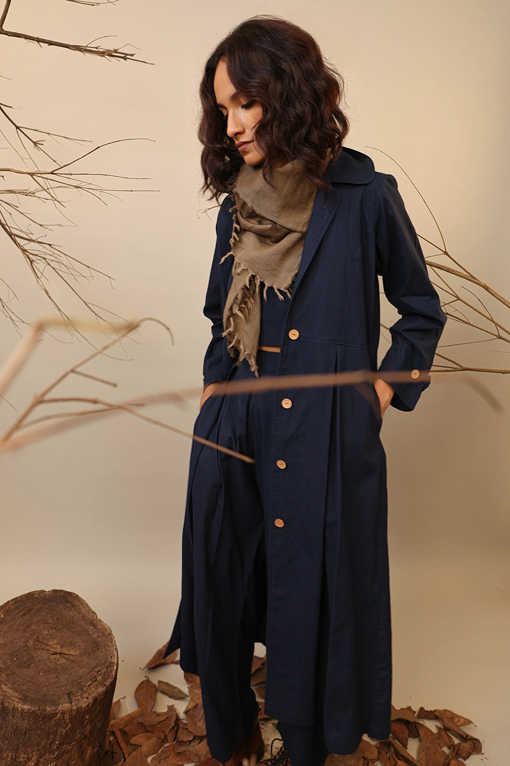 Blue Cali Trench Jacket