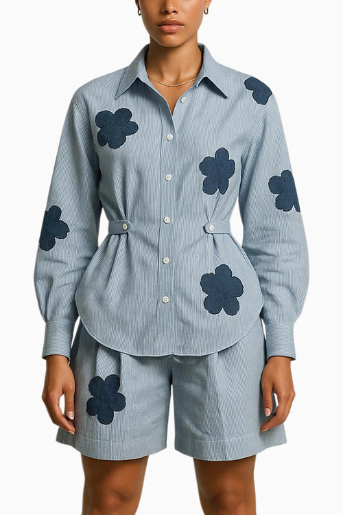 Blue Pinstripe Shirt