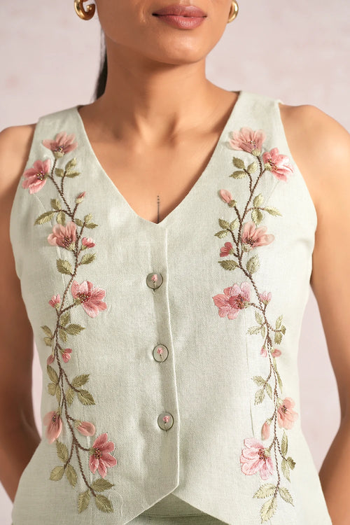 Blush Vines Bonny Waist Coat