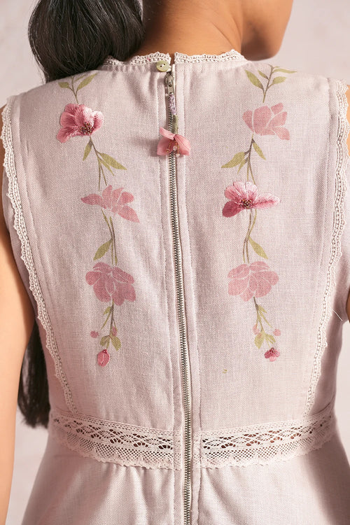 Blush Vines Mauve Peplum Co-ord