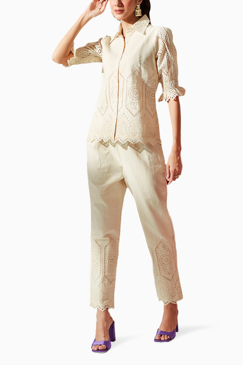 Classic Broderie Co-ord Set