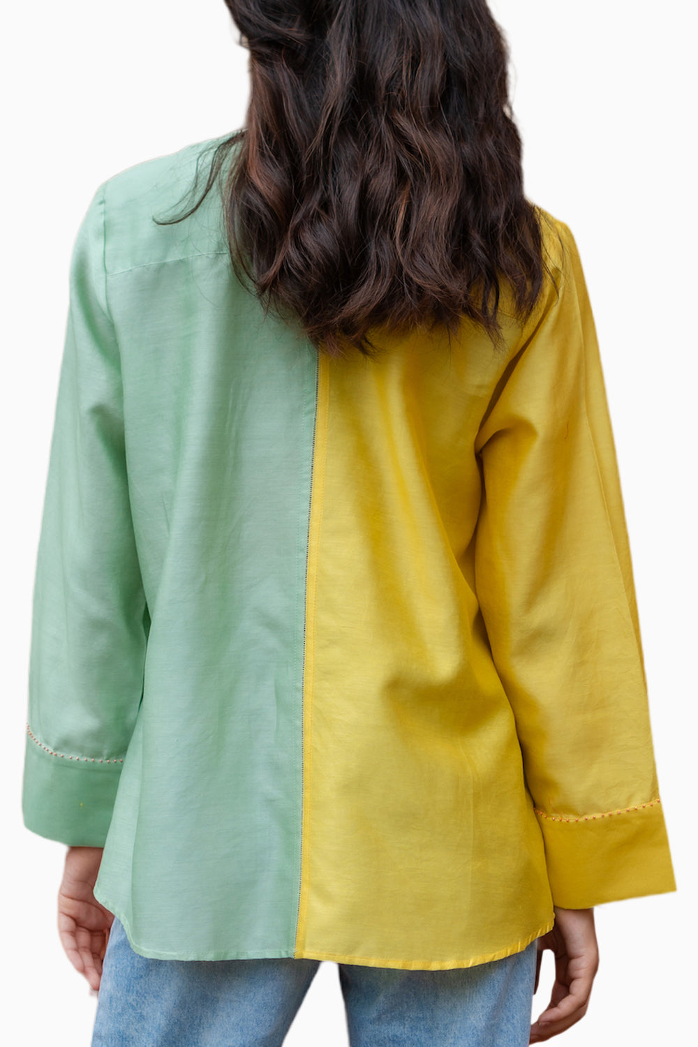 Lime Green and Yellow Bridget Shirt