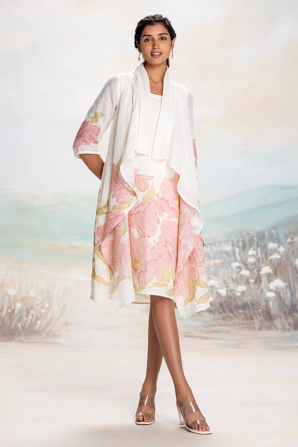 Pink Bubble Flower Zoro Jacket Dress