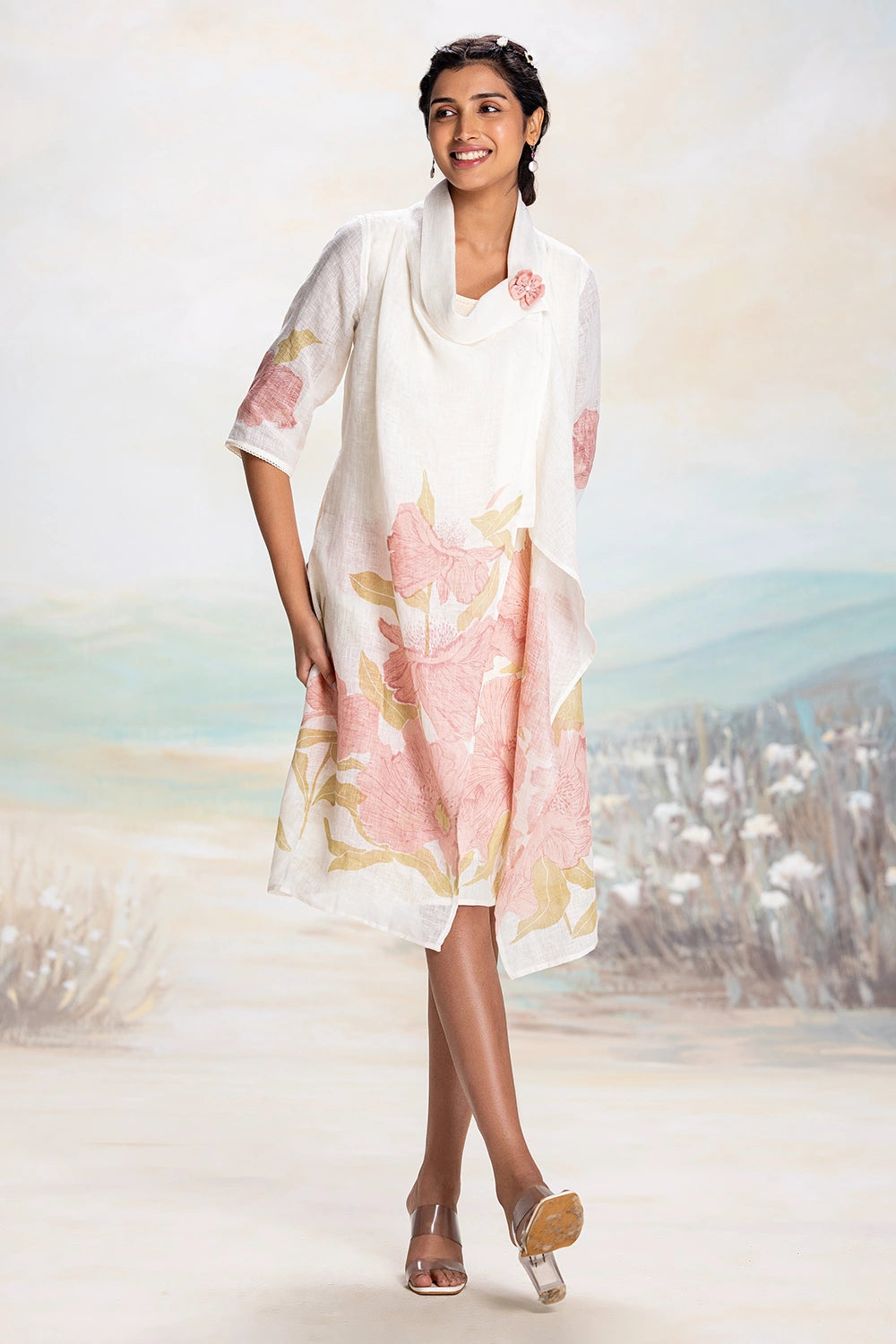 Pink Bubble Flower Zoro Jacket Dress