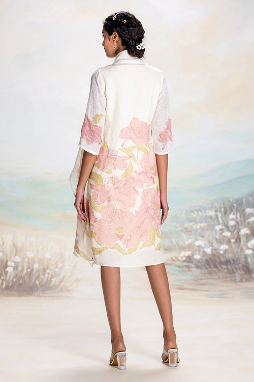 Pink Bubble Flower Zoro Jacket Dress