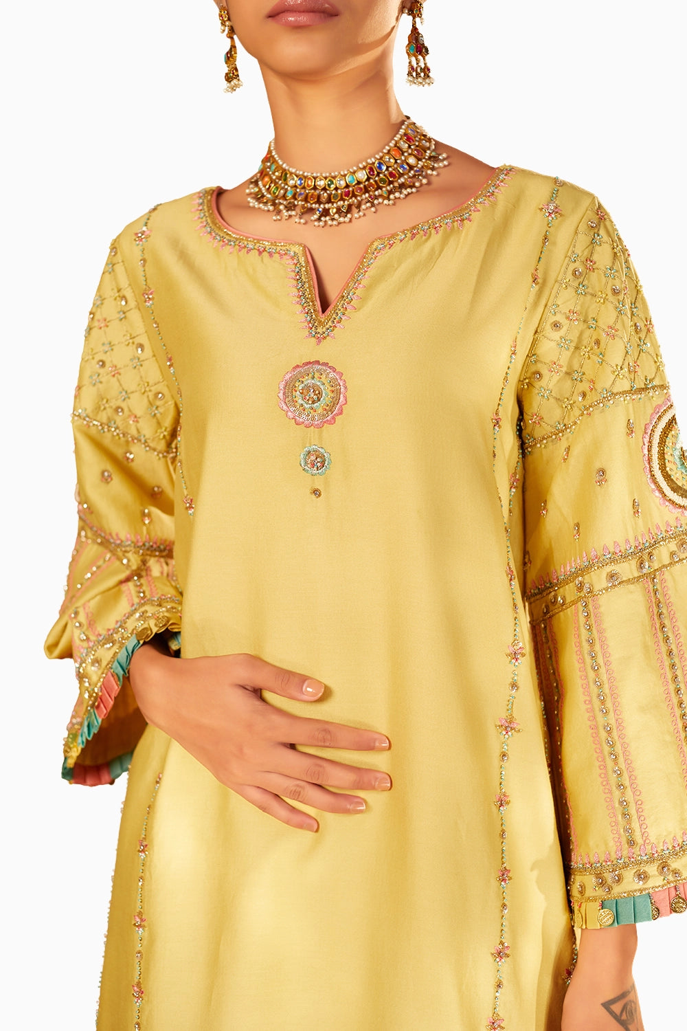 Asees Yellow Kurta Set