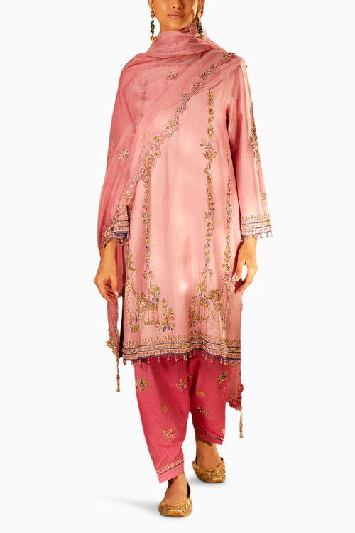 Meher Pink Kurta Set