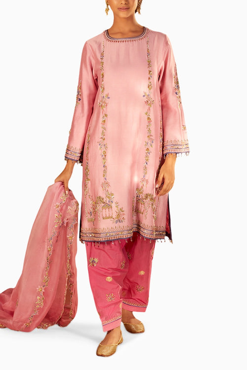 Meher Pink Kurta Set
