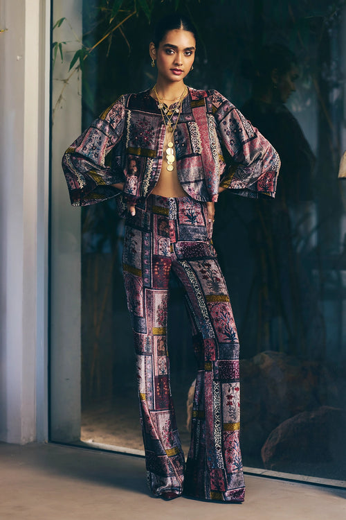 Anaya Velvet Multicolored Kurta Set