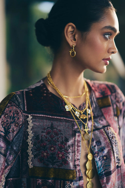 Anaya Velvet Multicolored Kurta Set