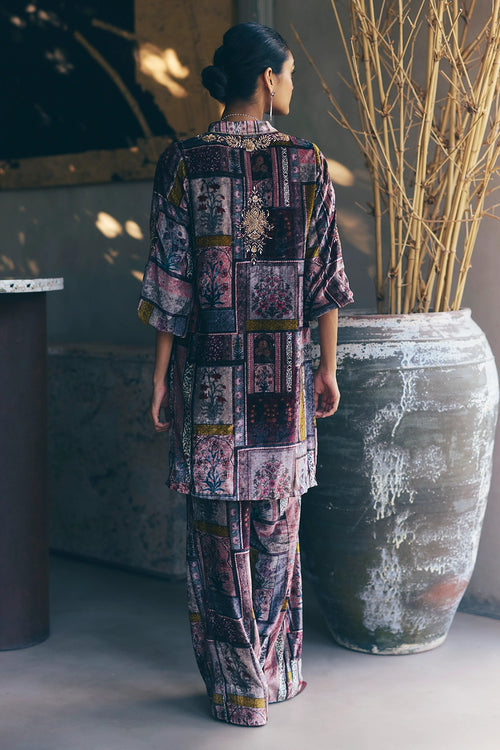 Anaya Velvet Multicolored Kurta Set