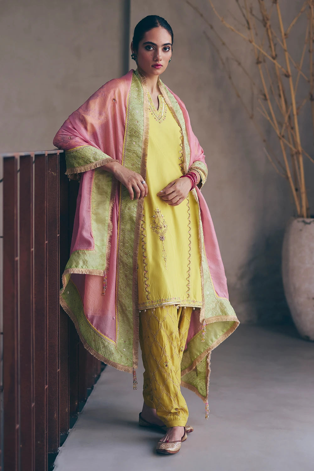 Yellow Amna Kurta Set