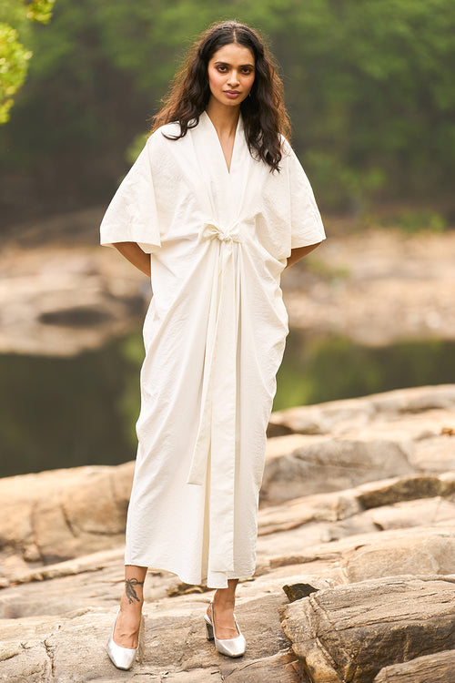 Ivory Kaftan Dress