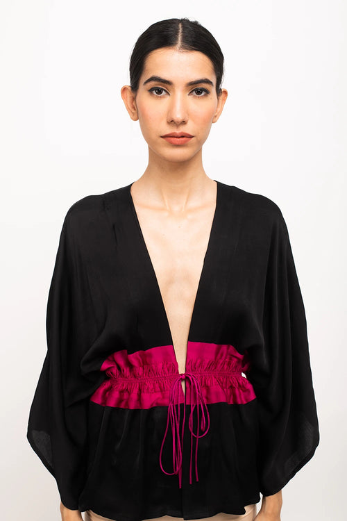 Black-Wine Short Cape