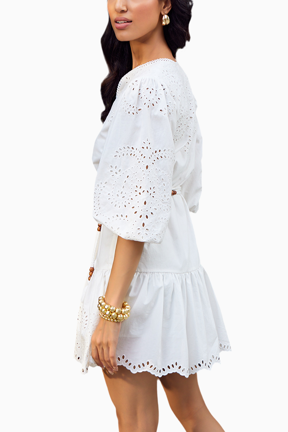 Clarkia White Mini Dress