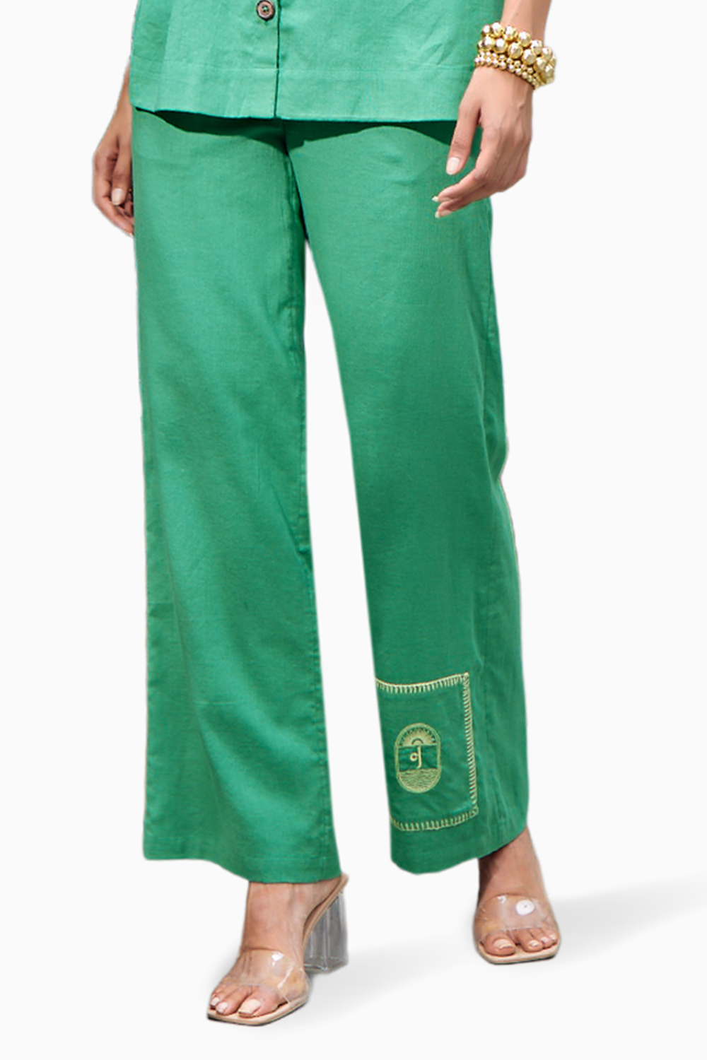 Evening Green Primrose Pants