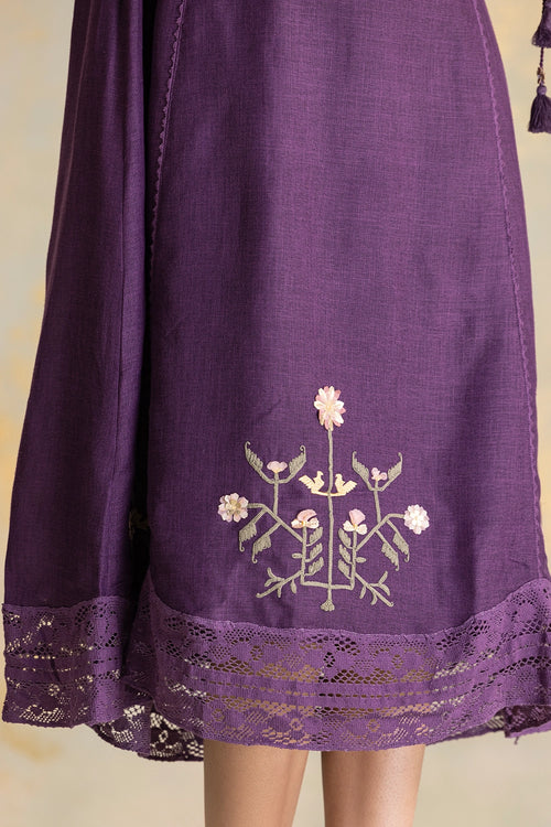 Candlelit Blooms Aubergine Bed Of Roses Dress