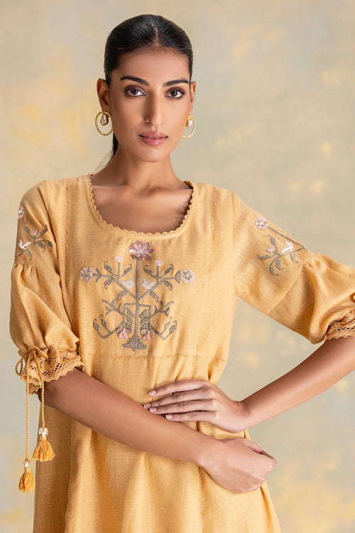 Candlelit Blooms Cashew Bed Of Roses Dress