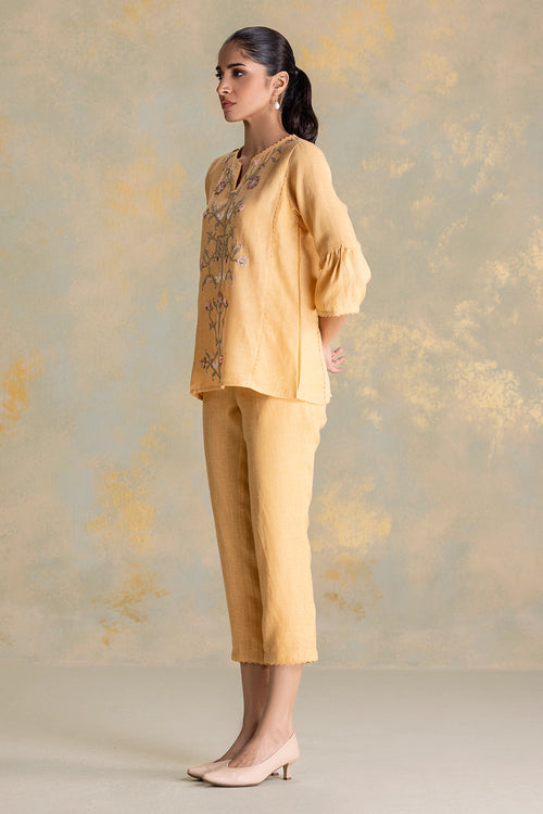 Candlelit Blooms Cashew Nirva Co-ord Set