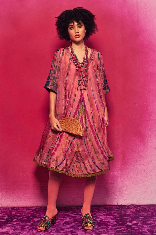 Kiara Peach Dress