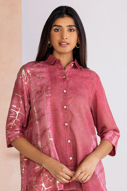 Celestides Onion Blush Shirt Co-ord Set